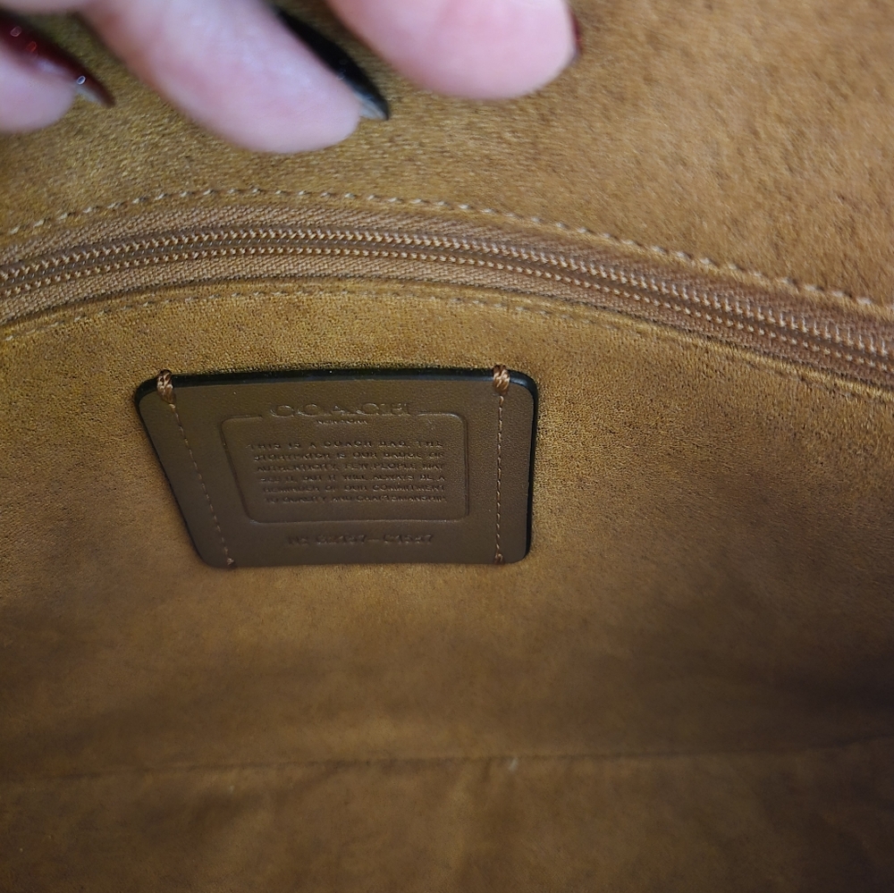 Coach Marlie Olive Green Bag - Picture 5 of 6